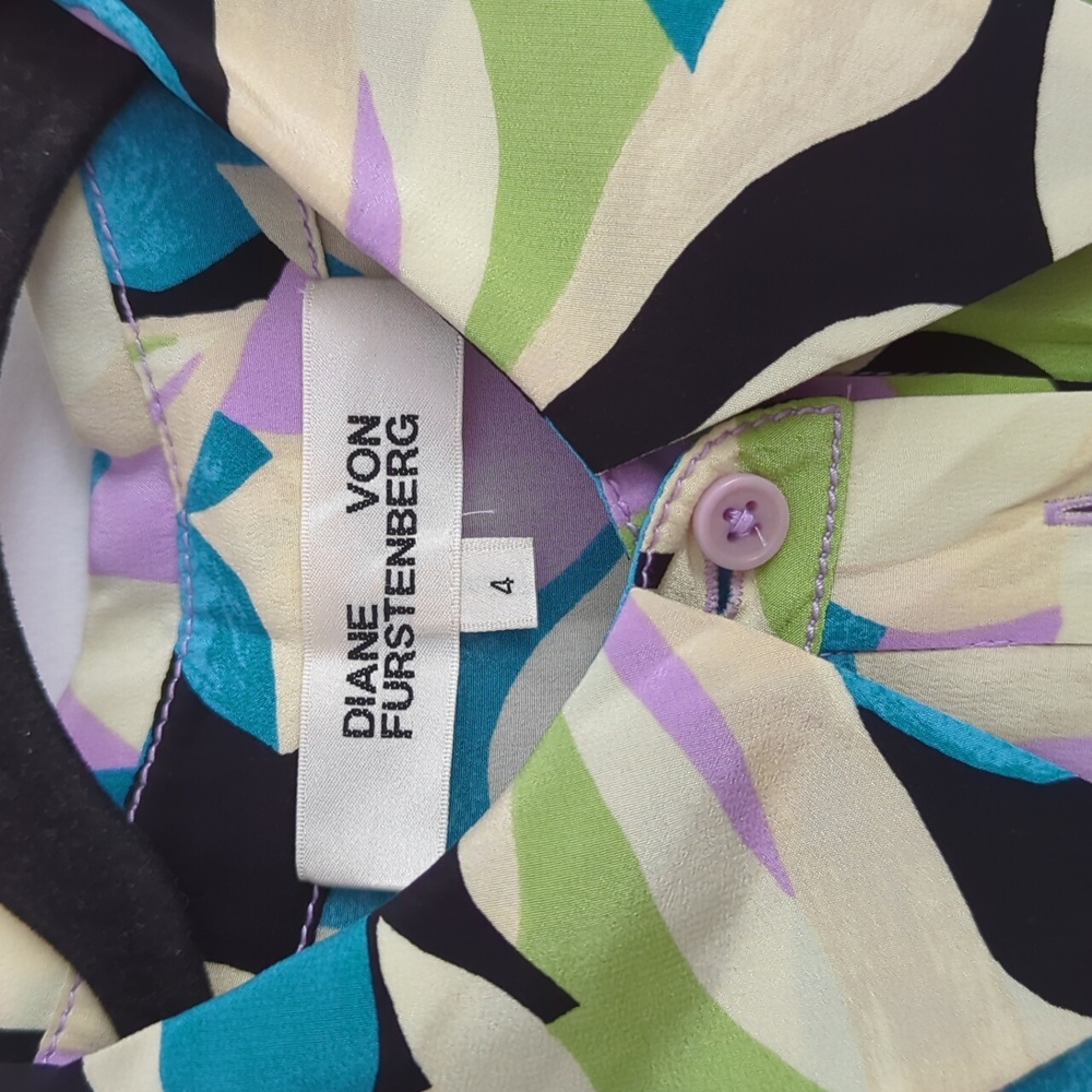 DVF Georgia Printed Silk Crepe De Chine Maxi Shirt Dress, Size 4